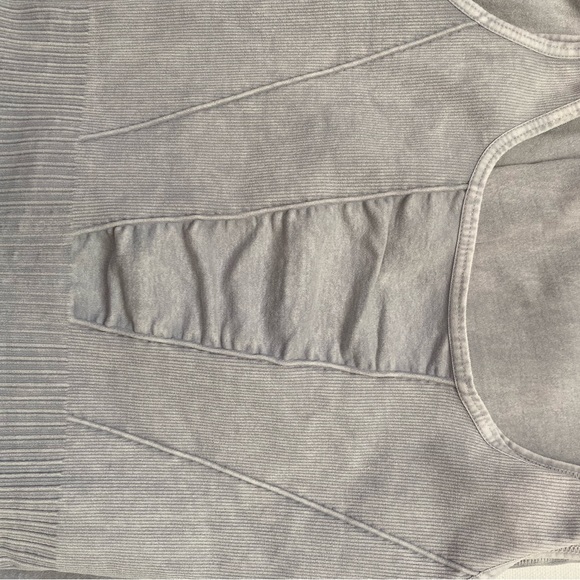 NWOT free people good karma flared onesie in ice grey - Picture 8 of 12